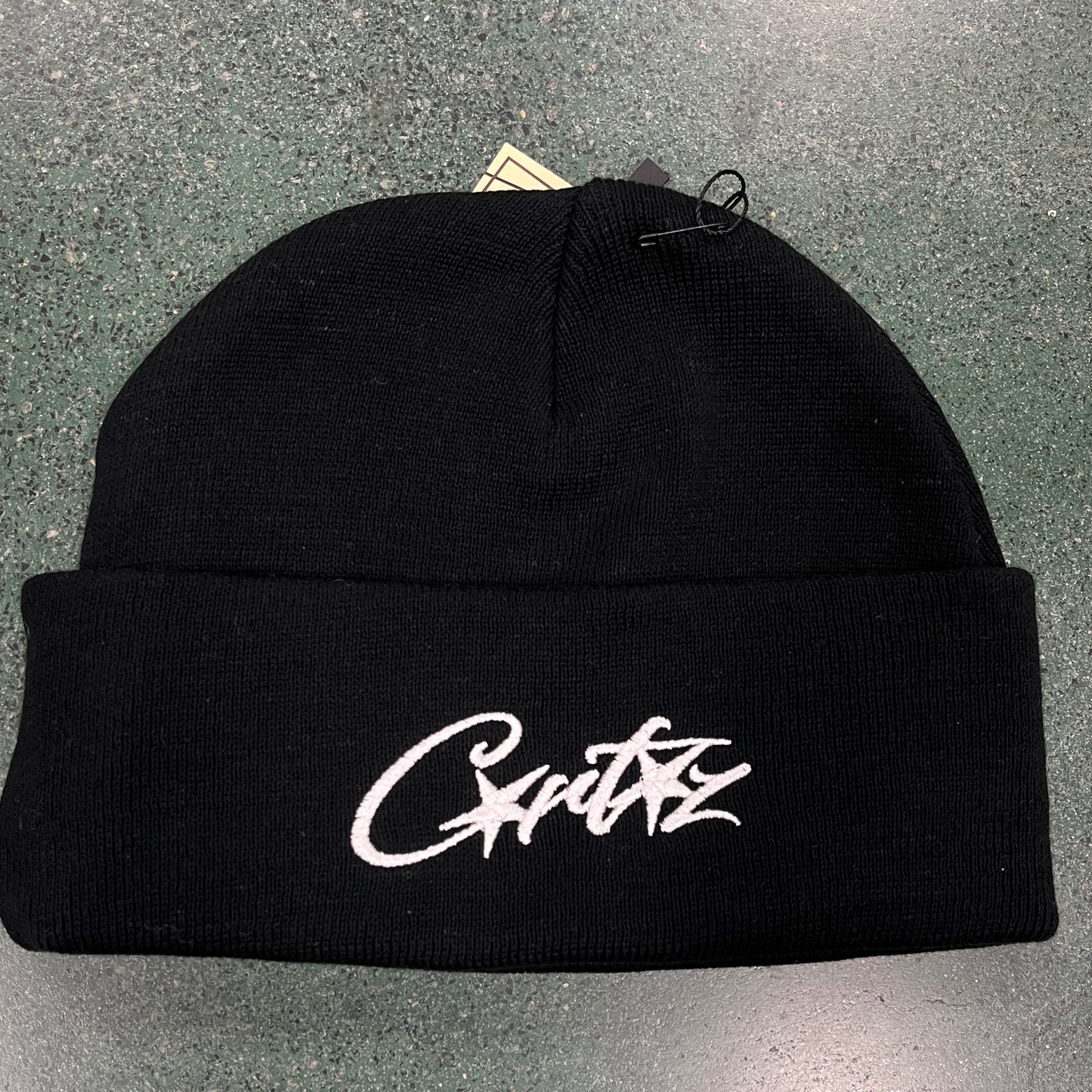 Corteiz Allstarz Folded Beanie Black