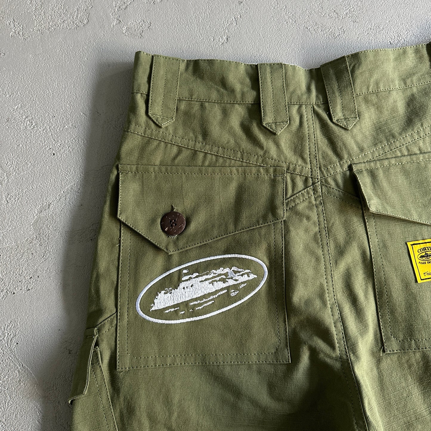 Corteiz Storm Cargo Shorts Khaki