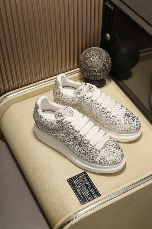 Alexander McQueen Oversized Silver Holographics Glitter