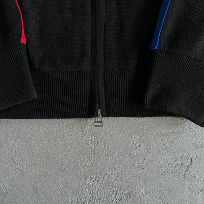 Corteiz VVS Knit-Zip Black Red Blue