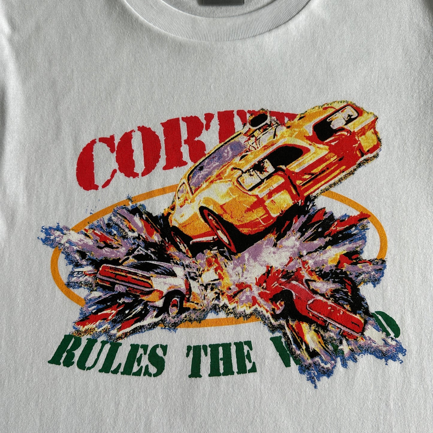 Corteiz Car Crash Tee White