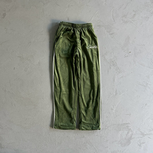 Corteiz VVS Velour Bottoms Green