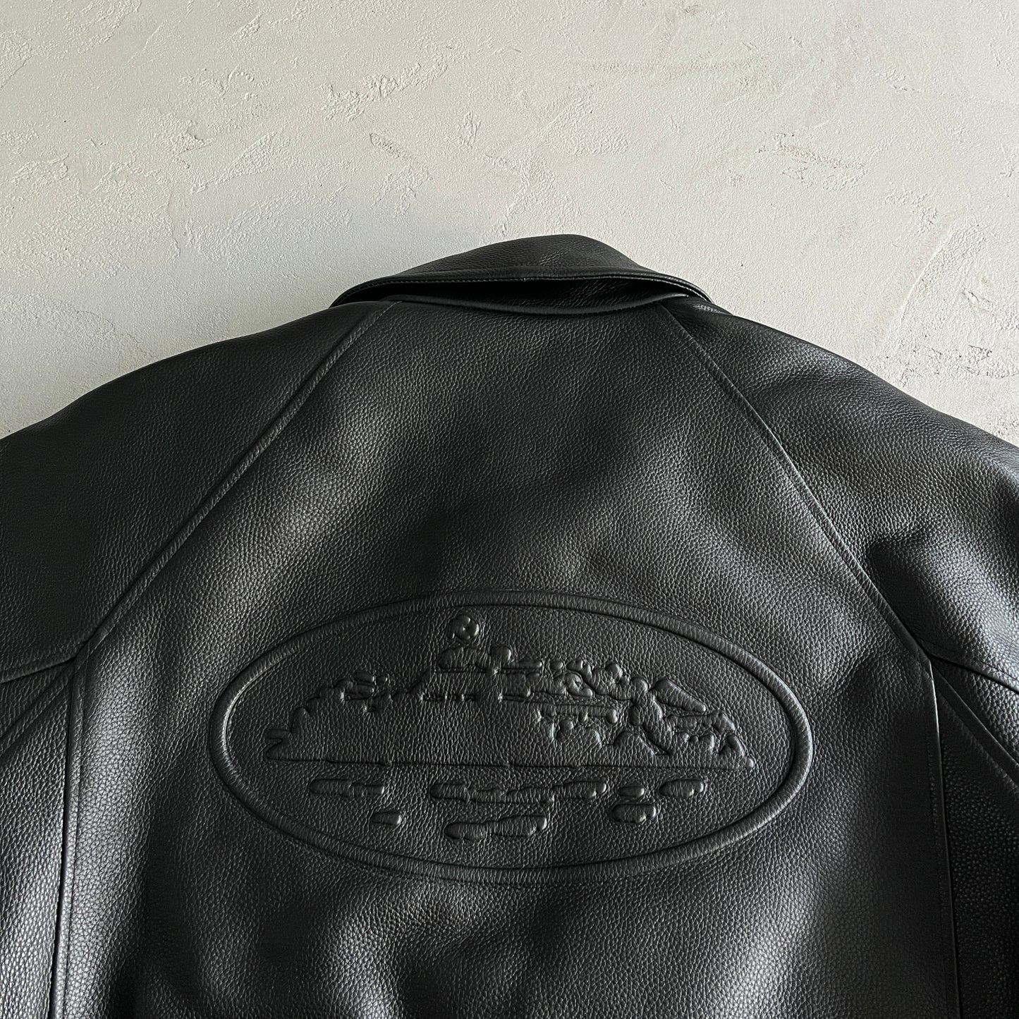 Corteiz Leather Jacket Black