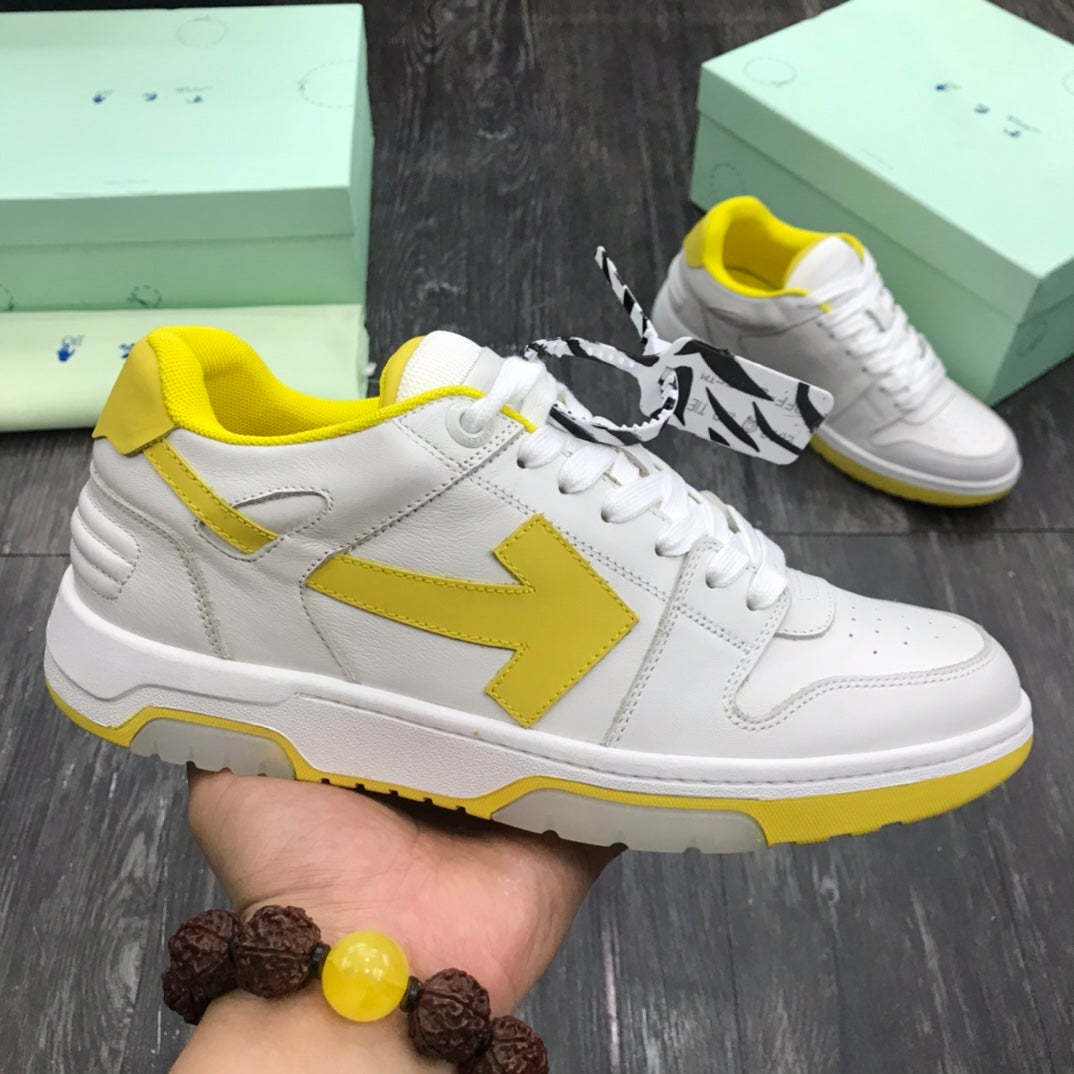 Off-White Out Of Office OOO Low Tops White Yellow