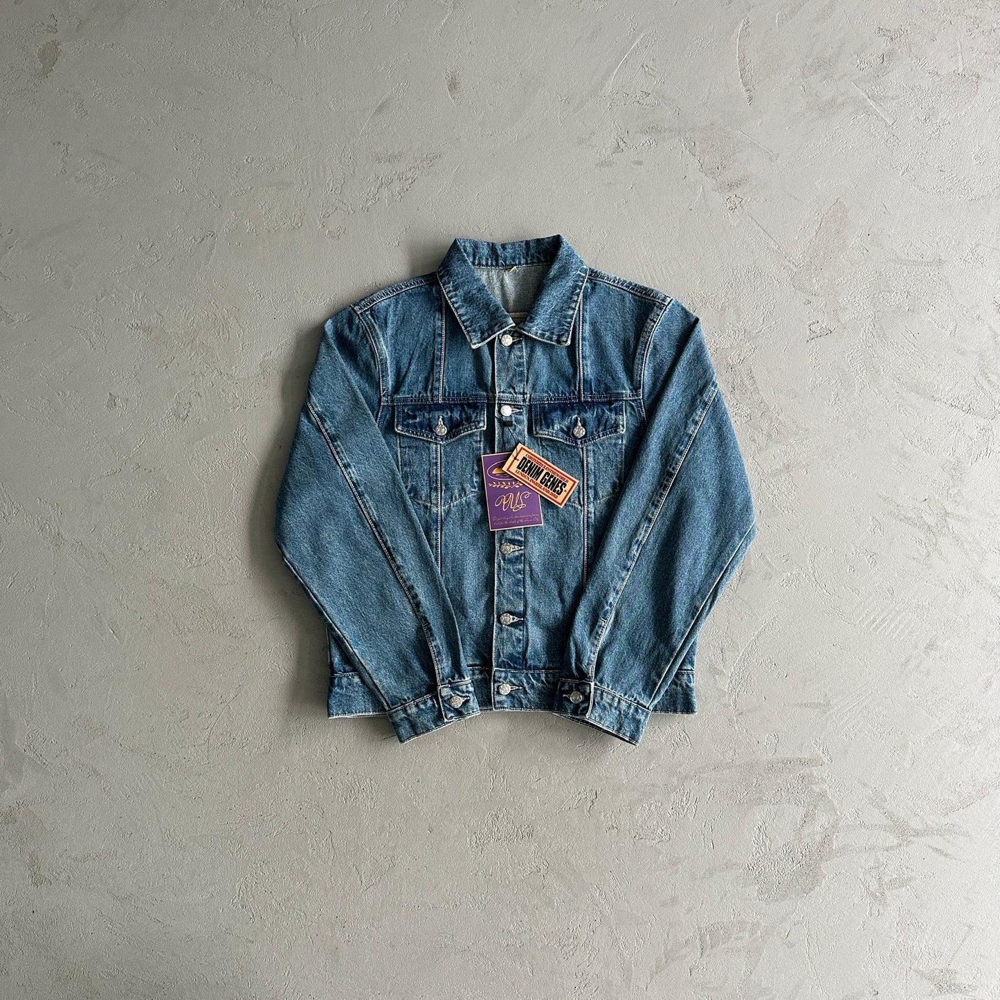 Corteiz C-Star Denim Trucker Jacket Blue