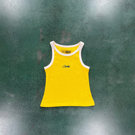 Corteiz Women's Allstarz Contrast Tank Top Yellow