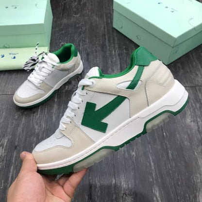 Off-White Out Of Office OOO Low Tops White Green