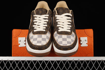 Nike Air Force 1 Low Louis Vuitton Monogram Brown Damier Azur