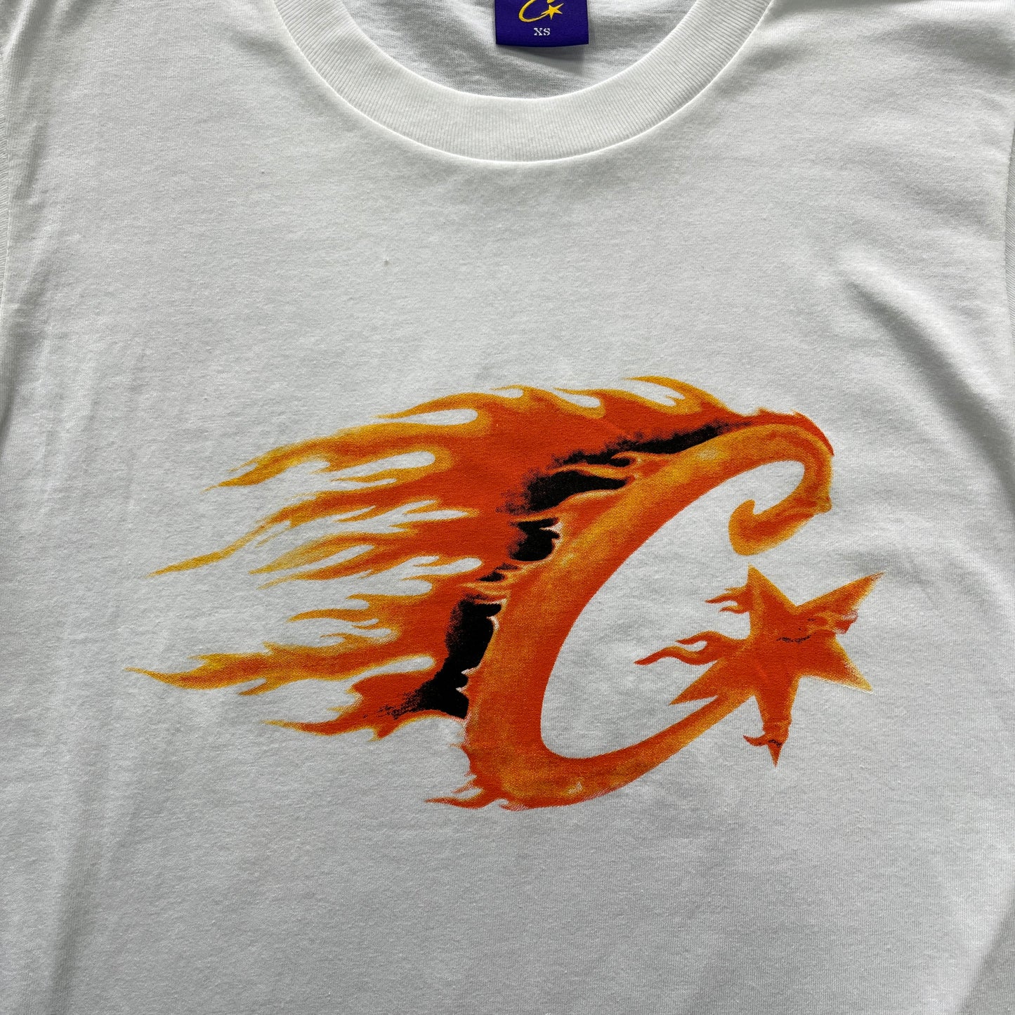 Corteiz C-Star Flame Tee White