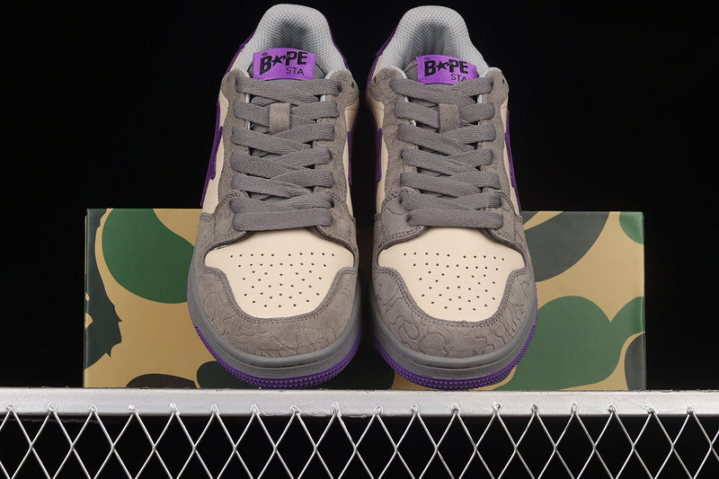 A Bathing Ape Court Sta Mist Grey Royal Purple