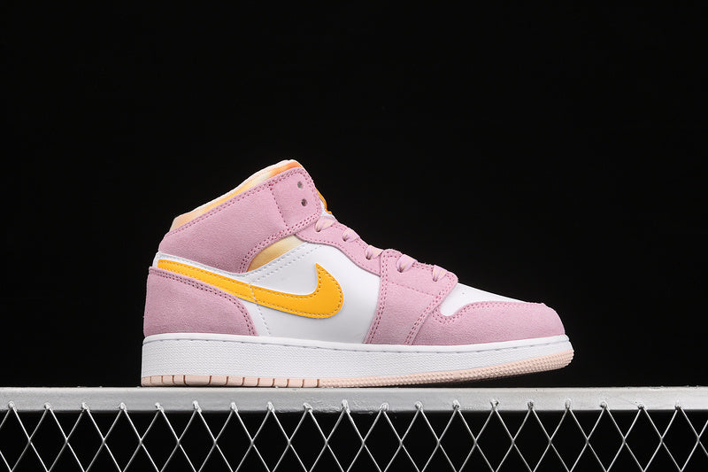 Jordan 1 Mid Arctic Pink