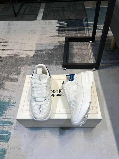 Alexander McQueen Oversized Runner White Blue