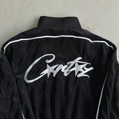 Corteiz VVS Velour Jacket Black