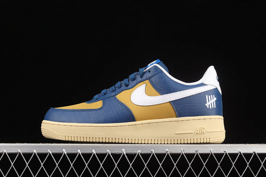 Nike Air Force 1 Low Undefeated 5 On It Blue Yellow Croc