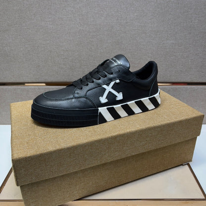 Off-White Vulc Low Black Leather FW19