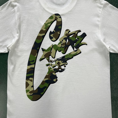 Corteiz Camo Gunslinger Tee White Camo