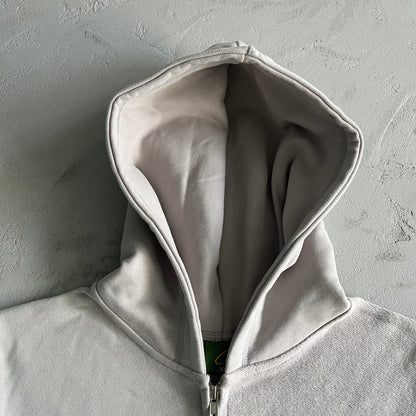 Corteiz Superior V2 Zip-Up Hoodie Stone Grey