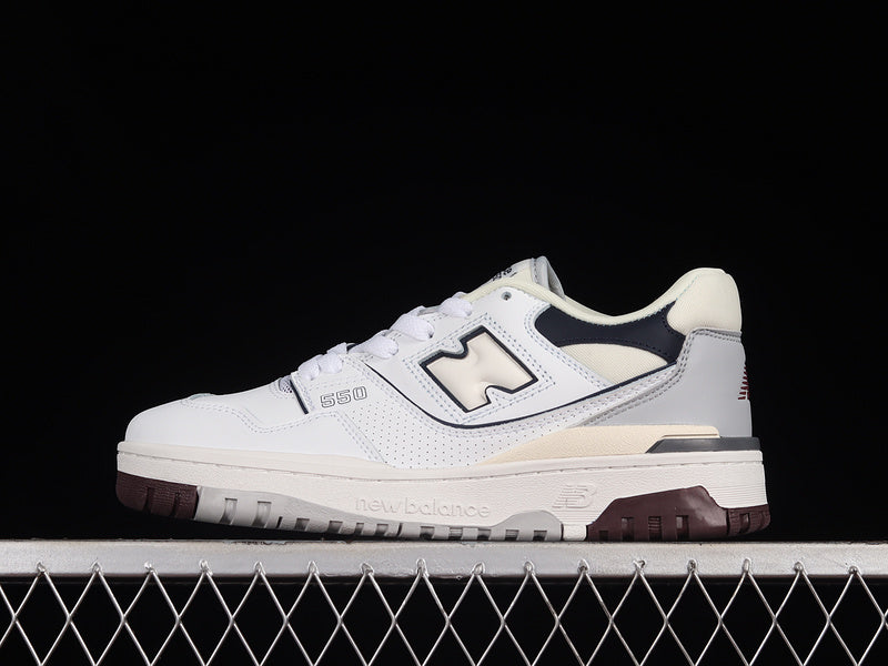 New Balance 550 White Natural Indigo Burgundy