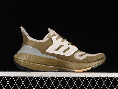 Adidas Ultra Boost 22 Orbit Green Beam Orange