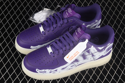 Nike Air Force 1 Low Violet Skeleton Halloween