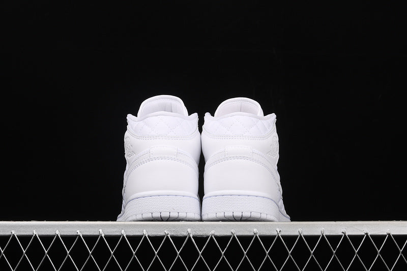 Jordan 1 Mid Quited White