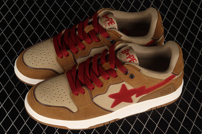 A Bathing Ape Bape SK8 Sta Wheat Red