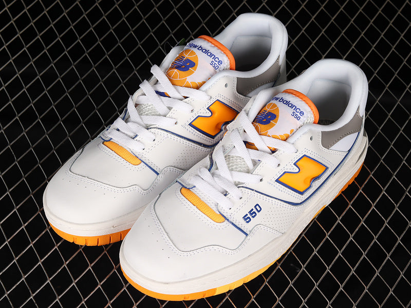 New Balance 550 White Vibrant Orange