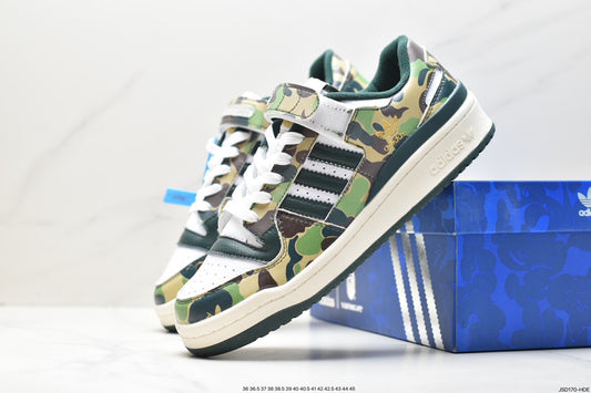 Adidas Forum 84 Low Bape 30th Anniversary Green Camo