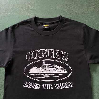 Corteiz Alcatraz Tee Black White