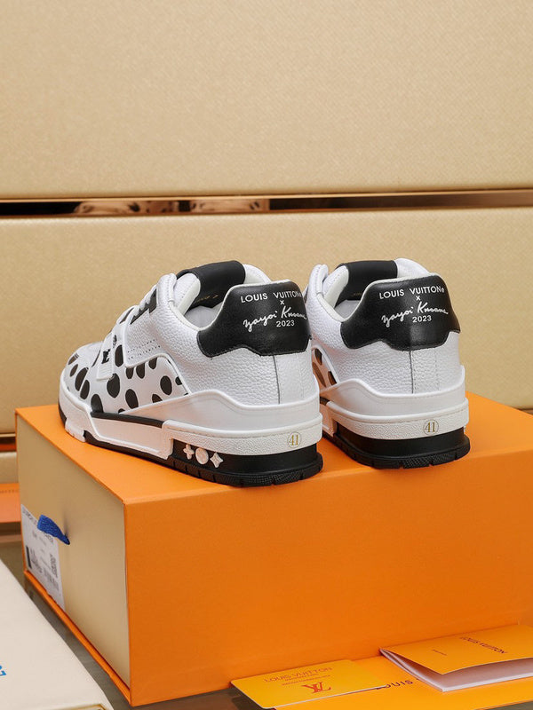 Louis Vuitton LV Trainer Yayoi Kusama White Black