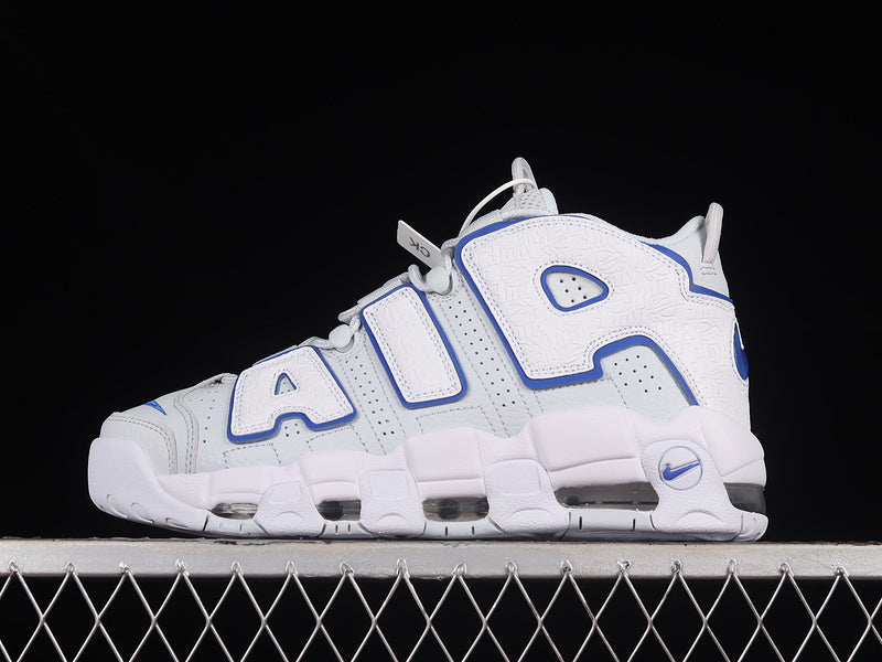 Nike Air More Uptempo Embossed White Royal Blue