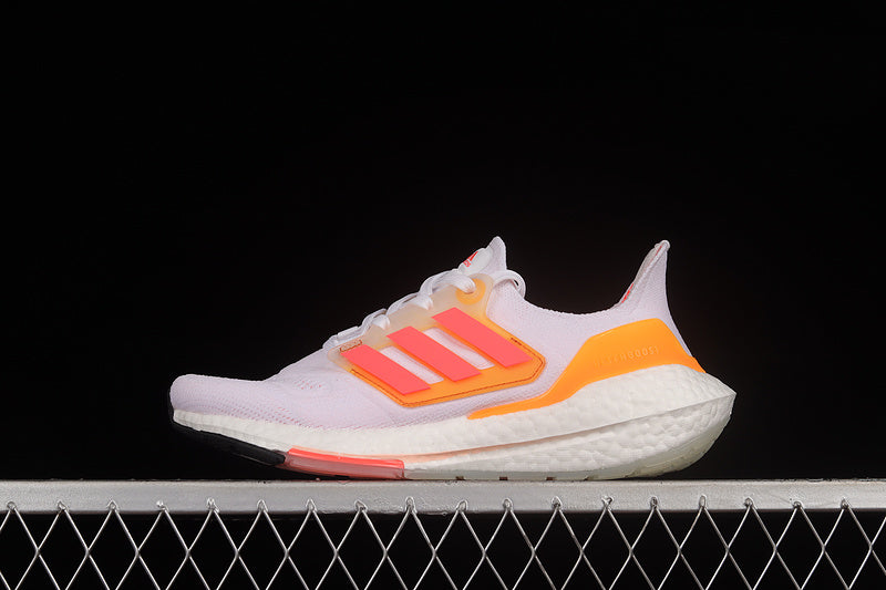 Adidas Ultra Boost 22 White Turbo Flash Orange