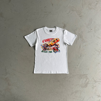 Corteiz Car Crash Tee White