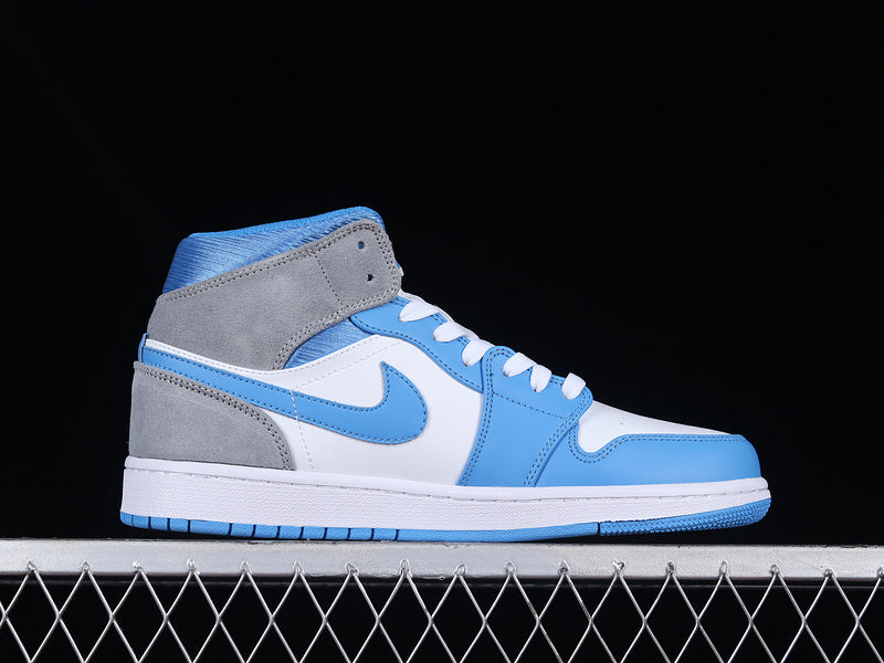 Jordan 1 Mid University Blue Grey