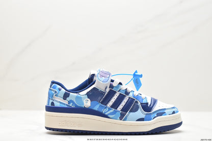 Adidas Forum 84 Low Bape 30th Anniversary Blue Camo