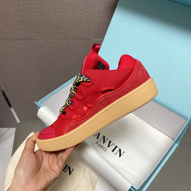 Lanvin Leather Curb Poppy Red