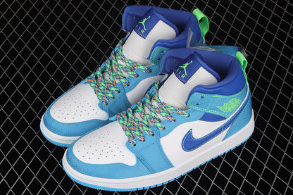 Jordan 1 Mid Sprite Blue