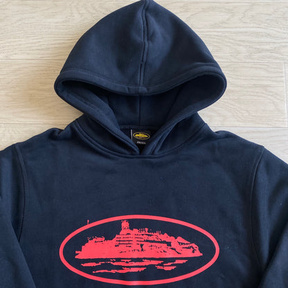 Corteiz Alcatraz Hoodie Black Red