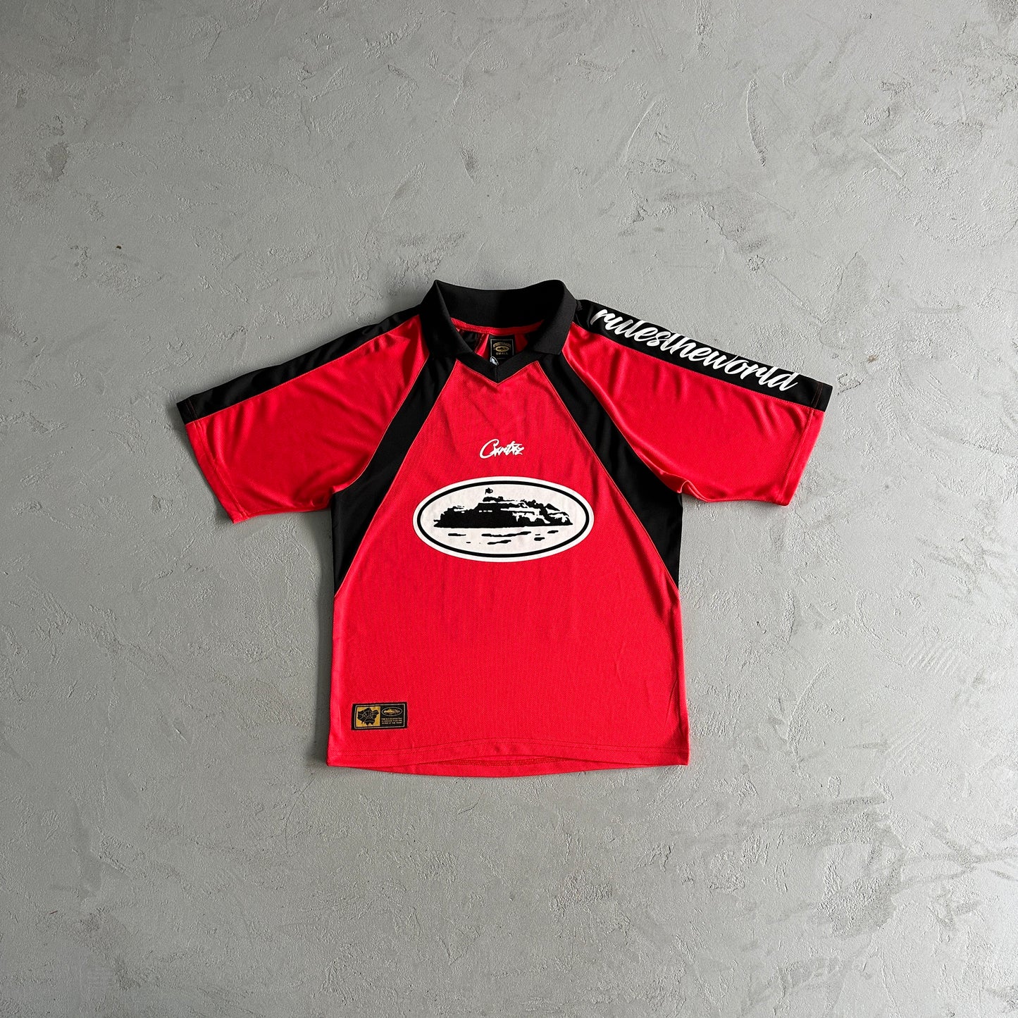 Corteiz Alcatraz Football Jersey Red