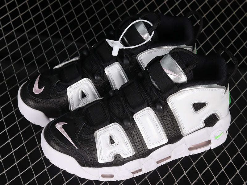 Nike Air More Uptempo Black White Green