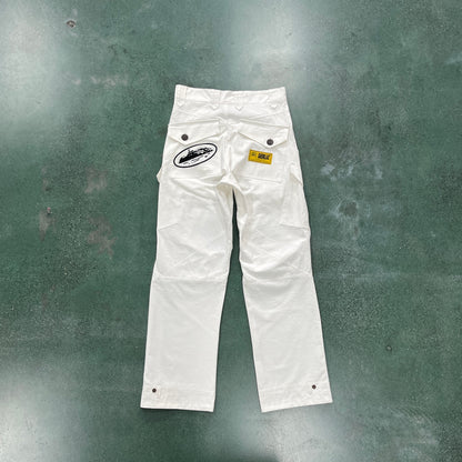 Corteiz Storm Cargo Pants White