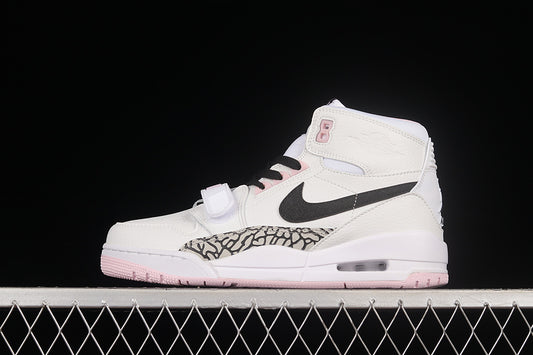 Jordan Legacy 312 White Black Pink Foam