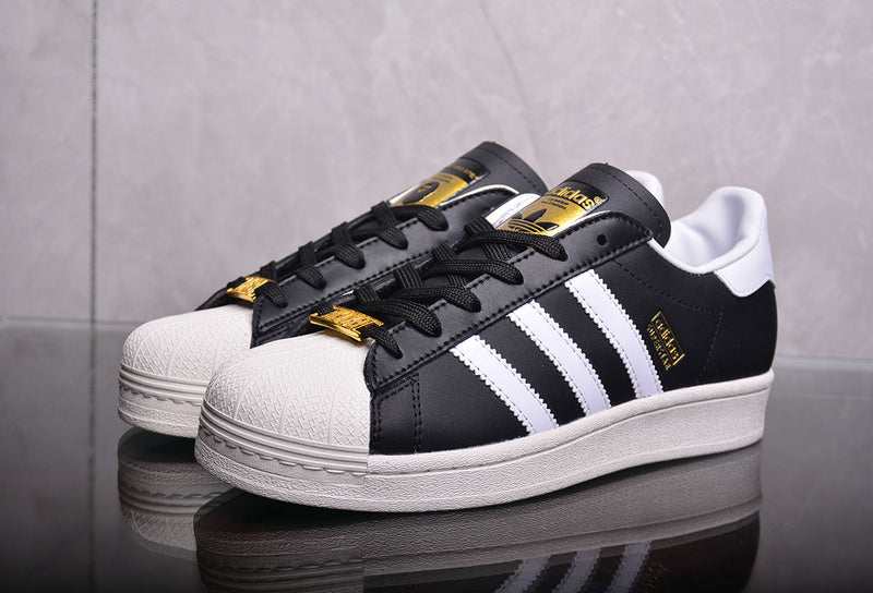 Adidas Superstar 80s Bape Black White Gold