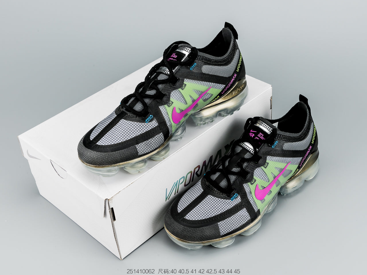 Nike Air VaporMax 2019 Premium Black Active Fuchsia Photo Blue