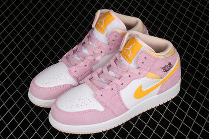 Jordan 1 Mid Arctic Pink