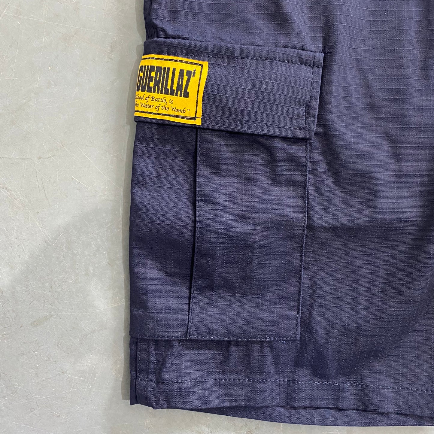 Corteiz Guerillaz 21' Cargo Shorts Navy