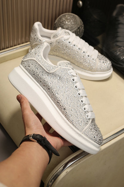 Alexander McQueen Oversized Silver Holographics Glitter