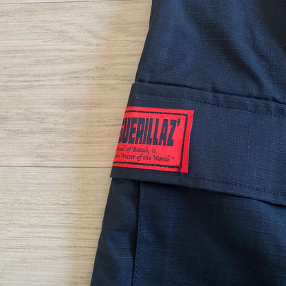 Corteiz Guerillaz Cargo Pants Black Red