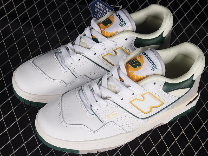 New Balance 550 White Nightwatch Green