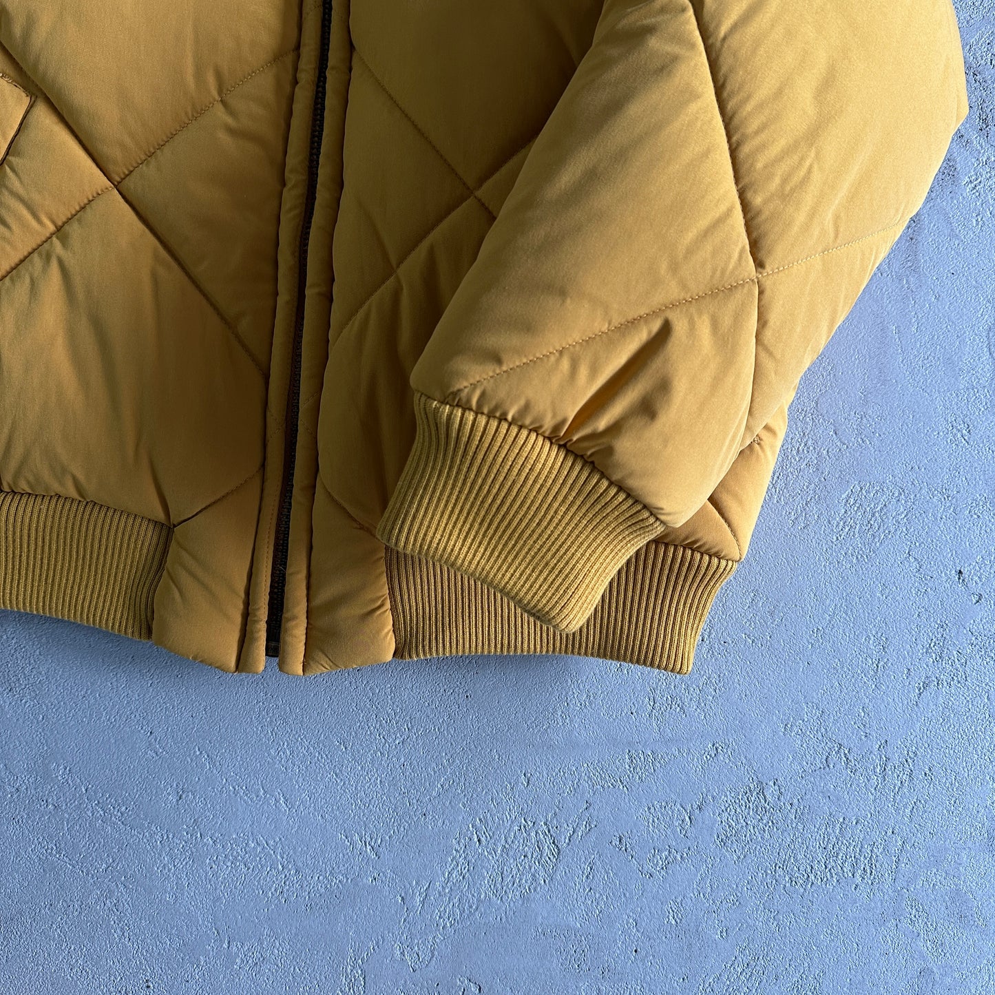 Corteiz Olde English Quilted Bomber Jacket Yellow